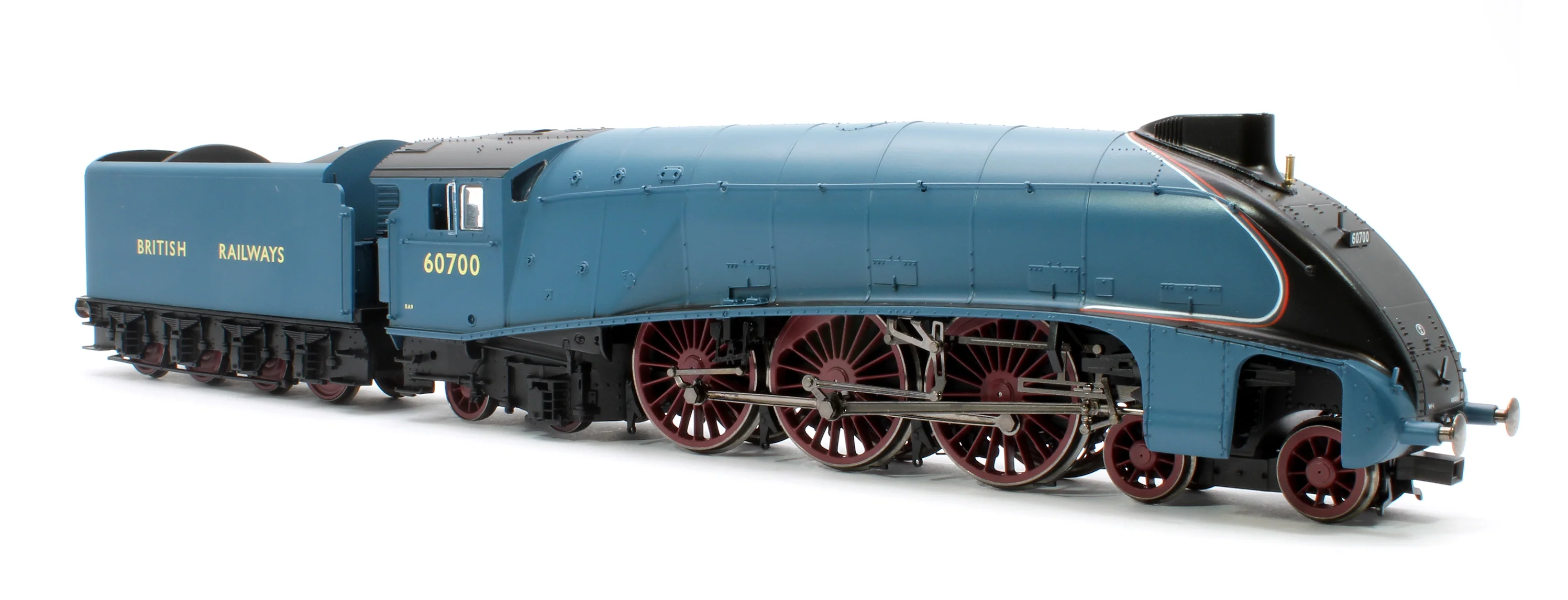 R30125 W1 Class 'Hush Hush' Streamlined 4-6-4 BR Garter Blue '60700' Steam Locomotive - Image 4
