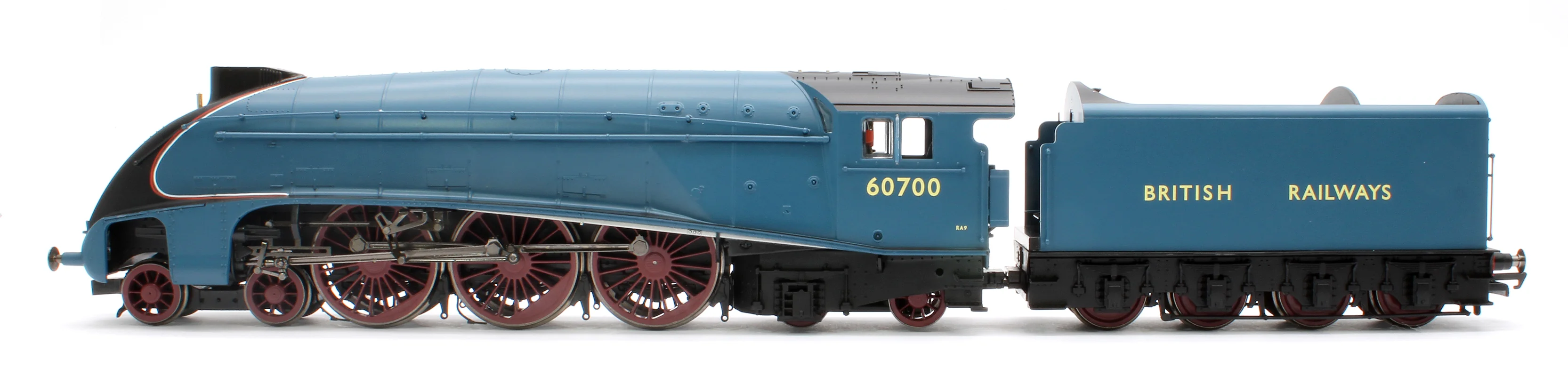 R30125 W1 Class 'Hush Hush' Streamlined 4-6-4 BR Garter Blue '60700' Steam Locomotive - Image 5