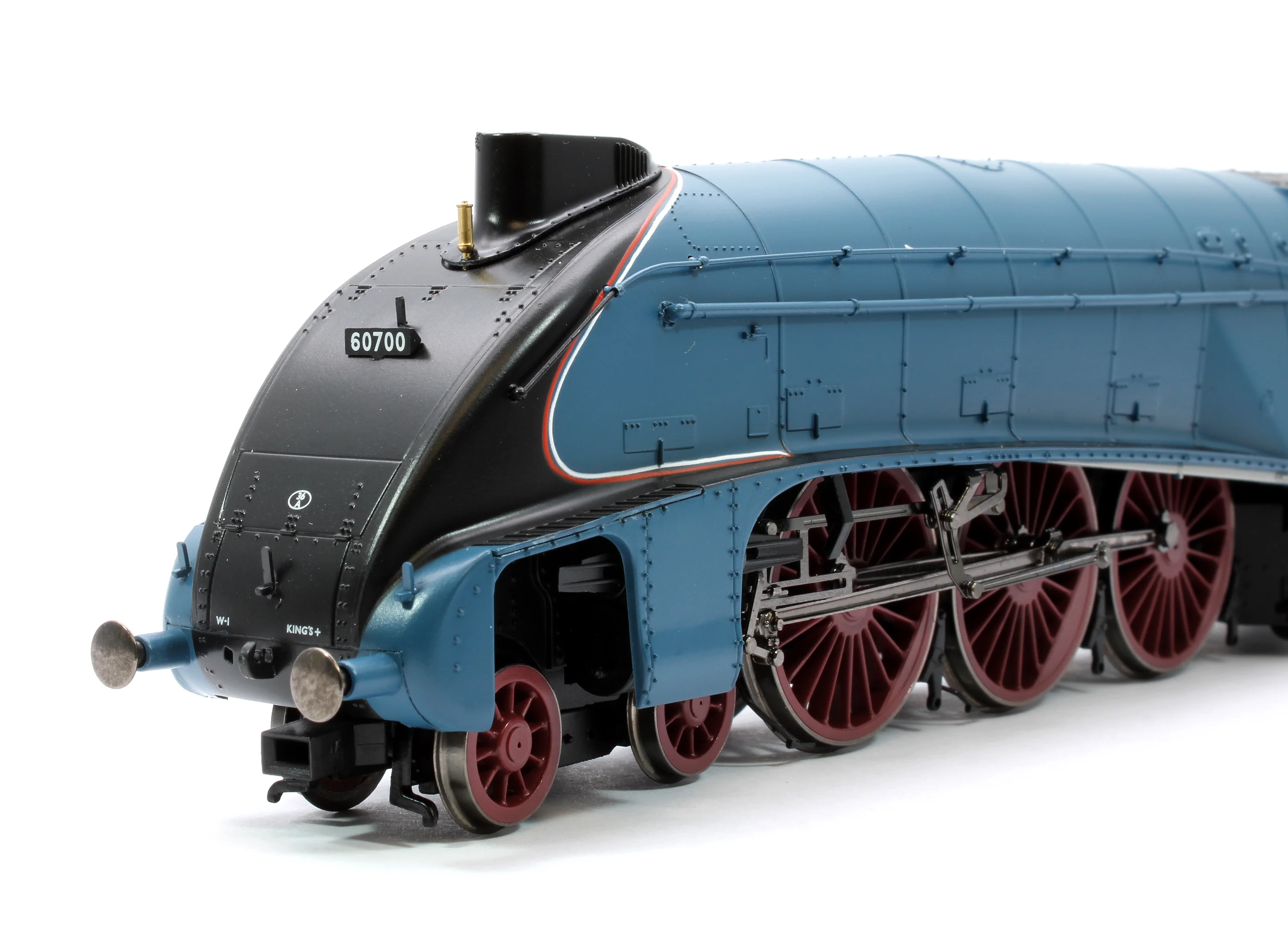 R30125 W1 Class 'Hush Hush' Streamlined 4-6-4 BR Garter Blue '60700' Steam Locomotive - Image 6