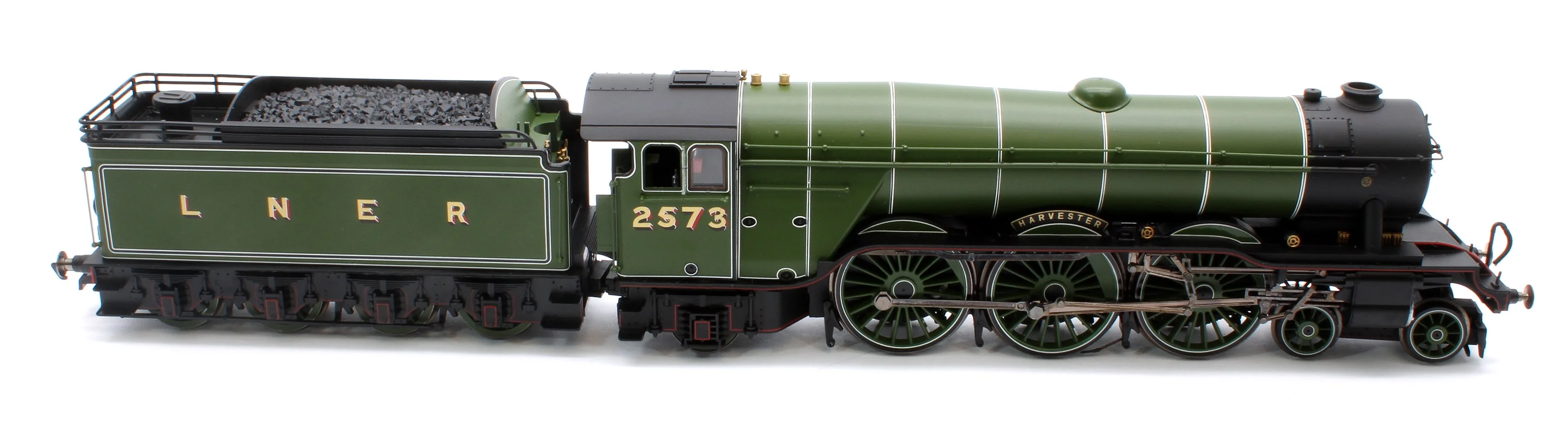 Pre-Owned R30216 Class A3 No.2573 'Harvester' (diecast footplate and flickering firebox) LNER Green Steam Locomotive - DCC Fitted - Image 10