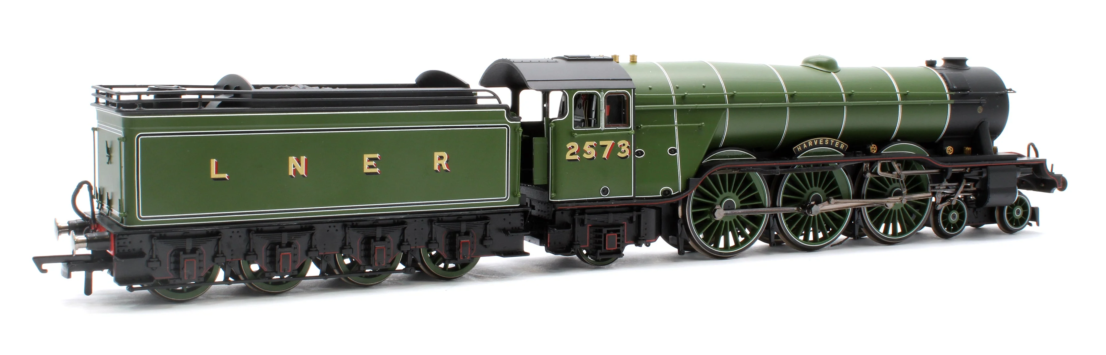 Pre-Owned R30216 Class A3 No.2573 'Harvester' (diecast footplate and flickering firebox) LNER Green Steam Locomotive - DCC Fitted - Image 3