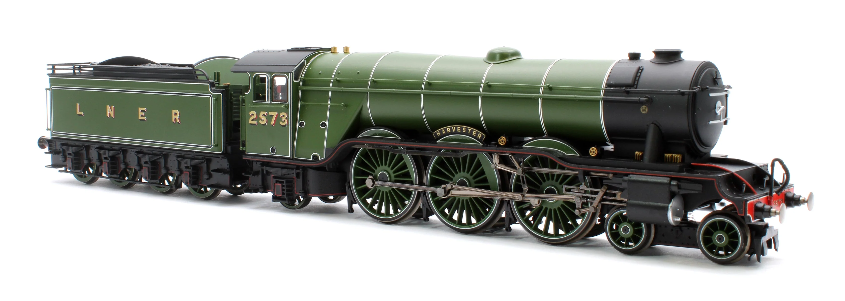Pre-Owned R30216 Class A3 No.2573 'Harvester' (diecast footplate and flickering firebox) LNER Green Steam Locomotive - DCC Fitted - Image 4