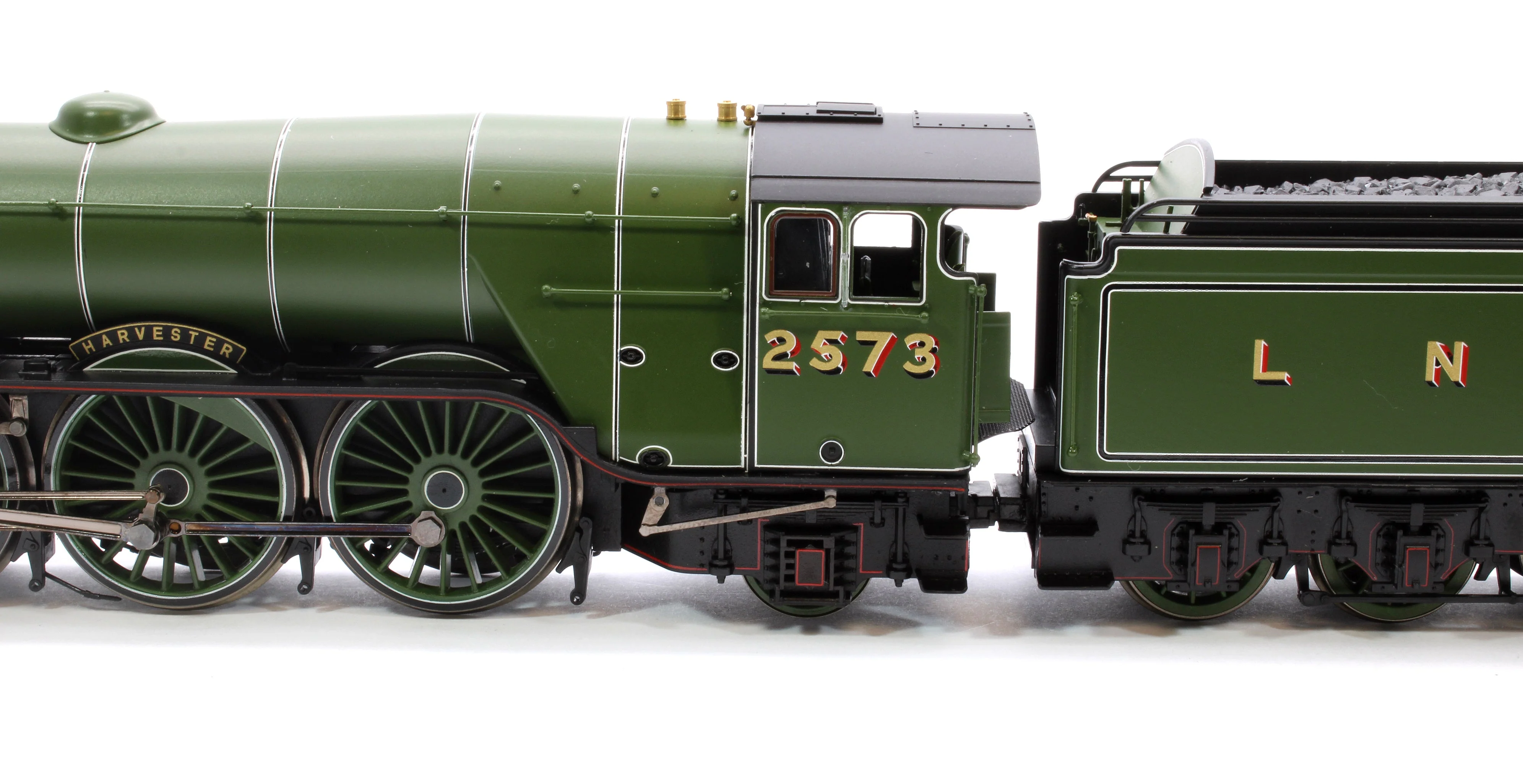 Pre-Owned R30216 Class A3 No.2573 'Harvester' (diecast footplate and flickering firebox) LNER Green Steam Locomotive - DCC Fitted - Image 7