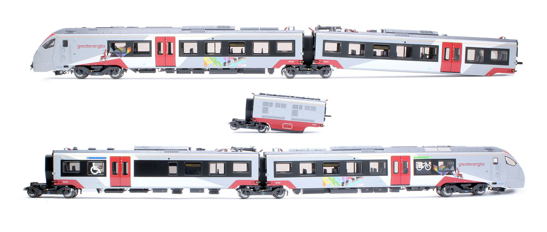 R30446 Greater Anglia Class 755-4 FLIRT 4 Car Pride Livery Train Pack