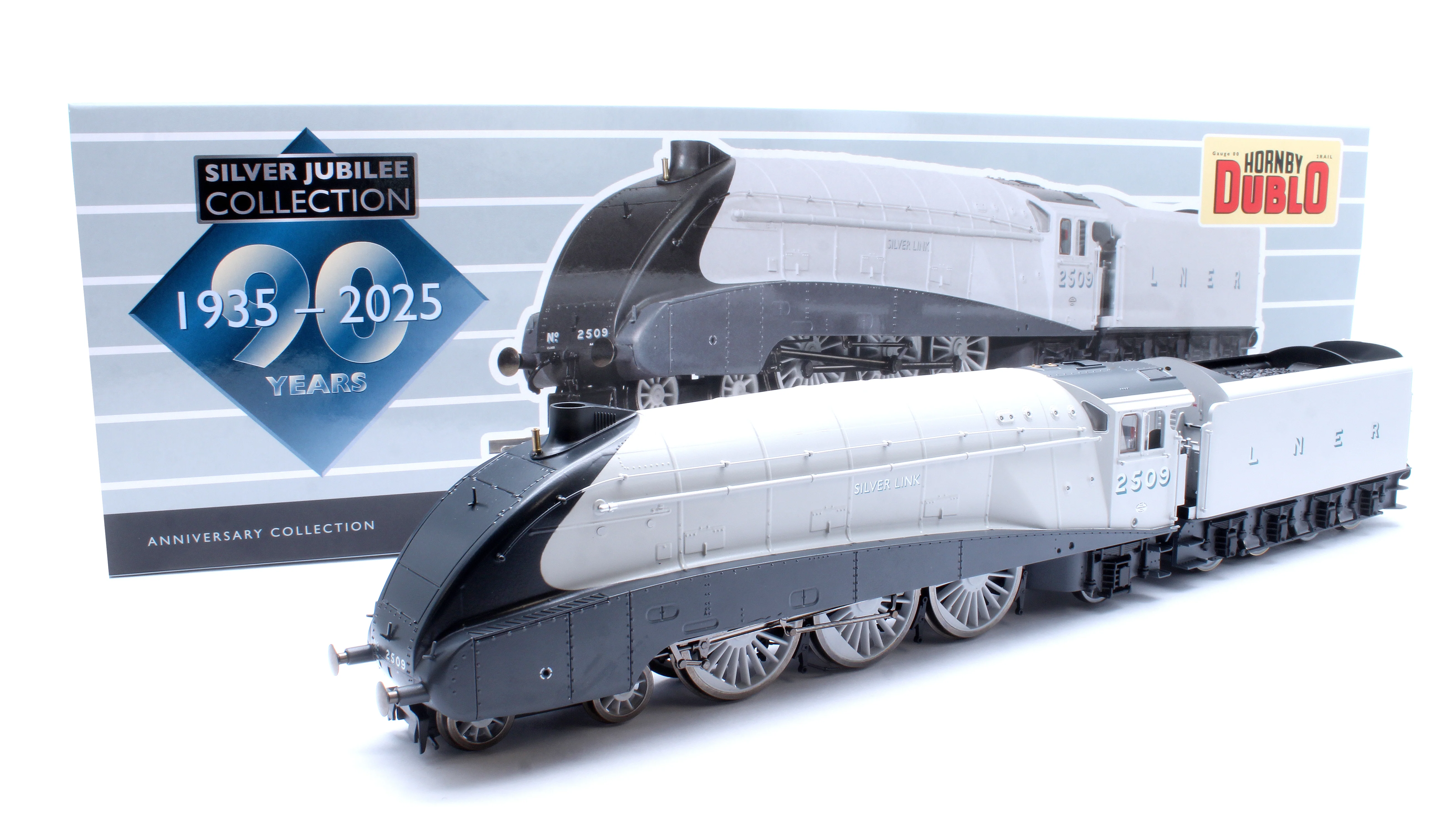 R30456 Hornby Dublo Class A4 4-6-2 LNER No.2509 'Silver Link' (90th Anniversary Collection) Steam Locomotive - Image 9