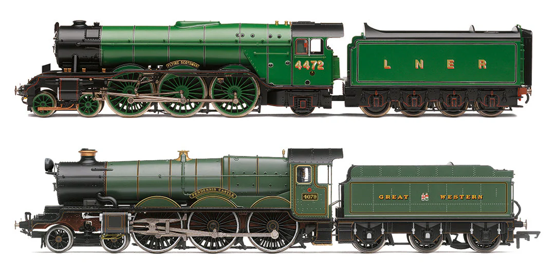 R30465 Scotsman in Australia 1980s Twin Pack - A3 4472 'Flying Scotsman' and GWR 4079 'Pendennis Castle' Steam Locomotives