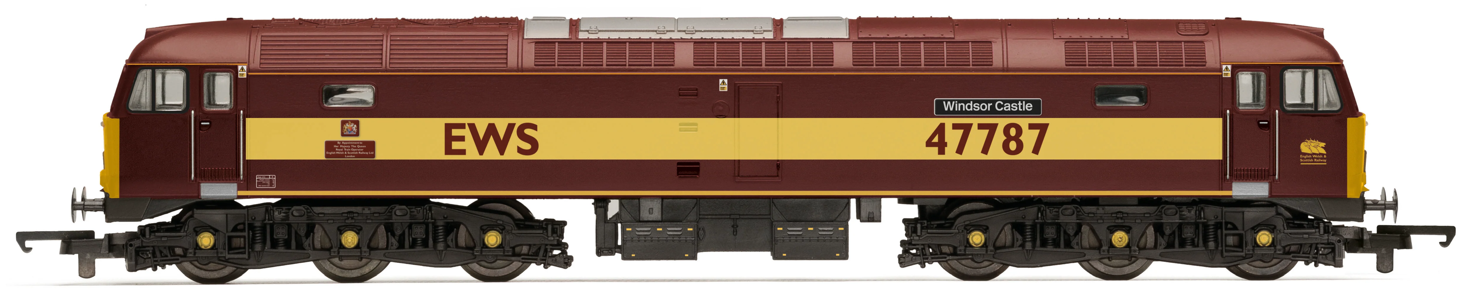 R30541 RailRoad Class 47/7 EWS 47787 'Windsor Castle' Diesel Locomotive