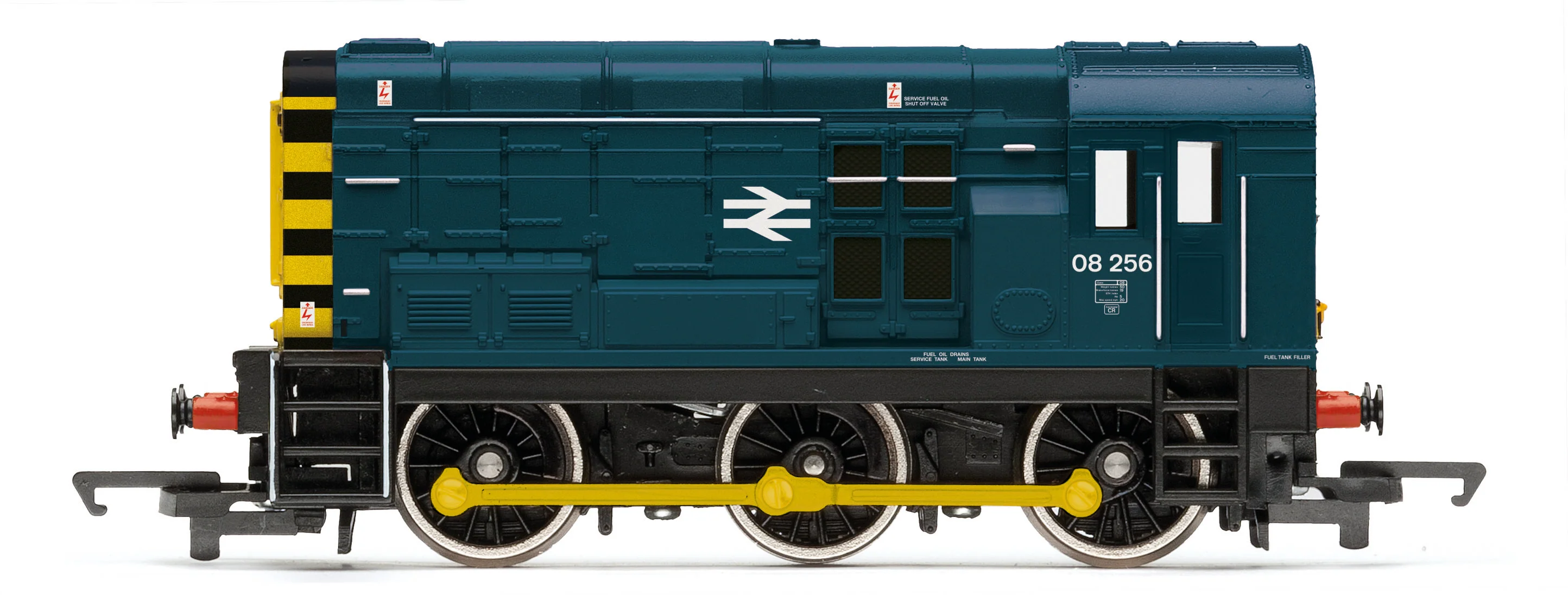 R30546TXS RailRoad Class 08 BR Blue 08256 Diesel Locomotive - DCC Sound
