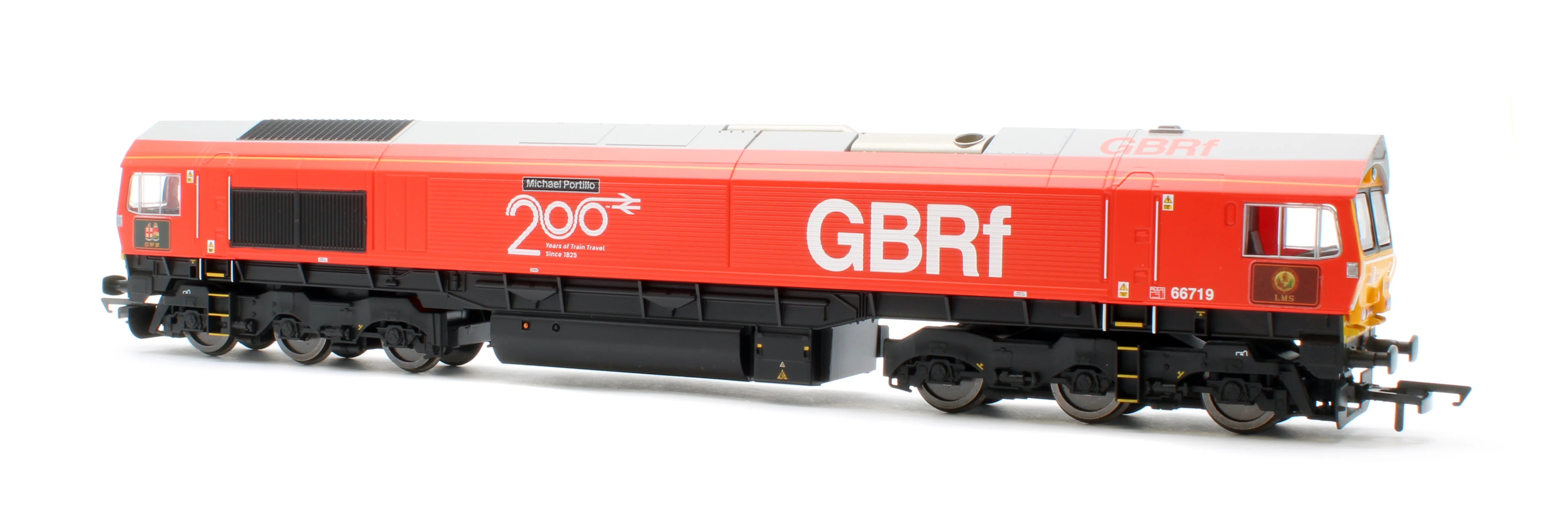 R30550 RailRoad Plus GBRf Class 66 Railway 200 'Michael Portillo' 66719 Diesel Locomotive - Image 3