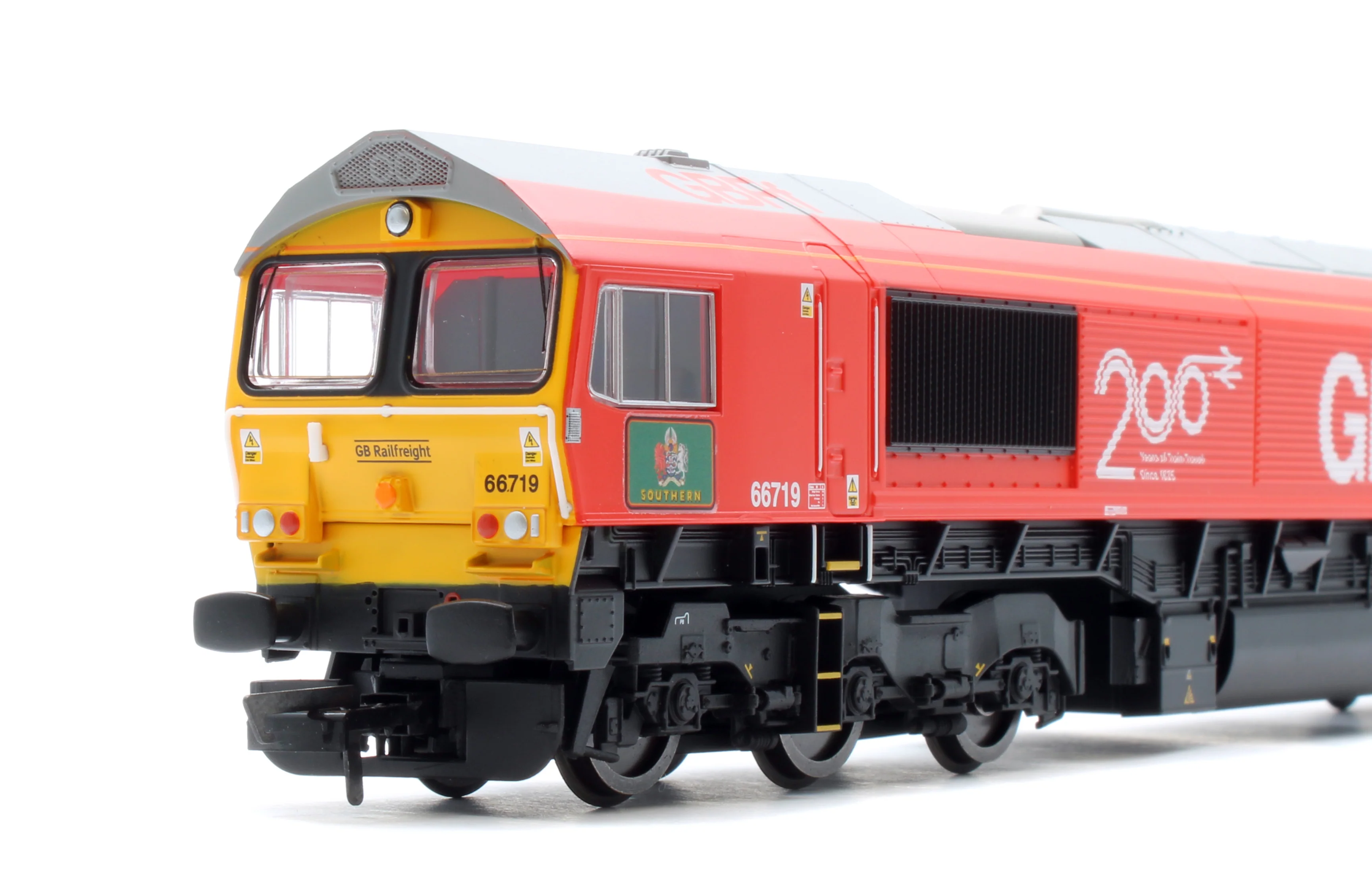 R30550TXS RailRoad Plus GBRf Class 66 Railway 200 'Michael Portillo' 66719 Diesel Locomotive - DCC Sound - Image 8