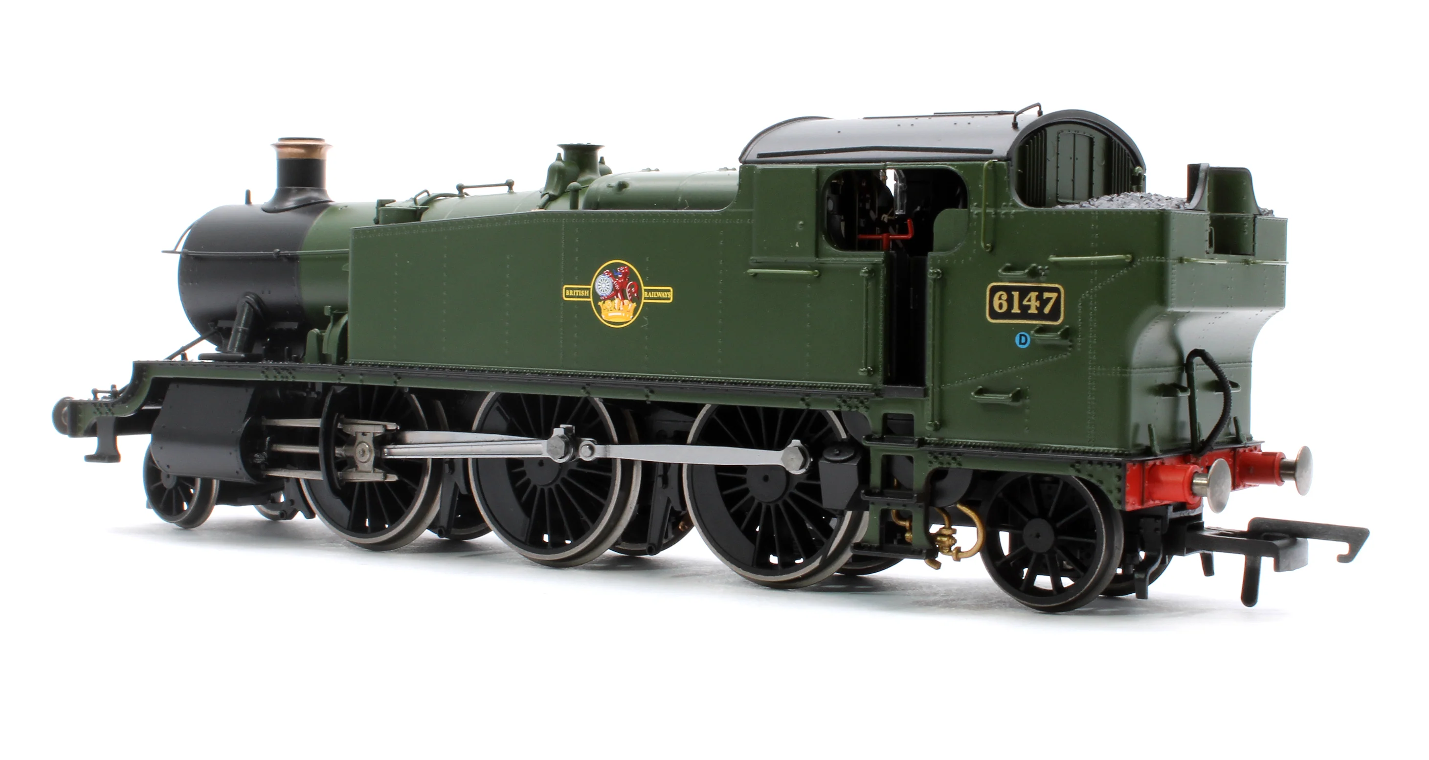 R3850 61XX Class 'Large Prairie' 2-6-2T 6147 BR Green Late Crest Steam Locomotive - Image 2