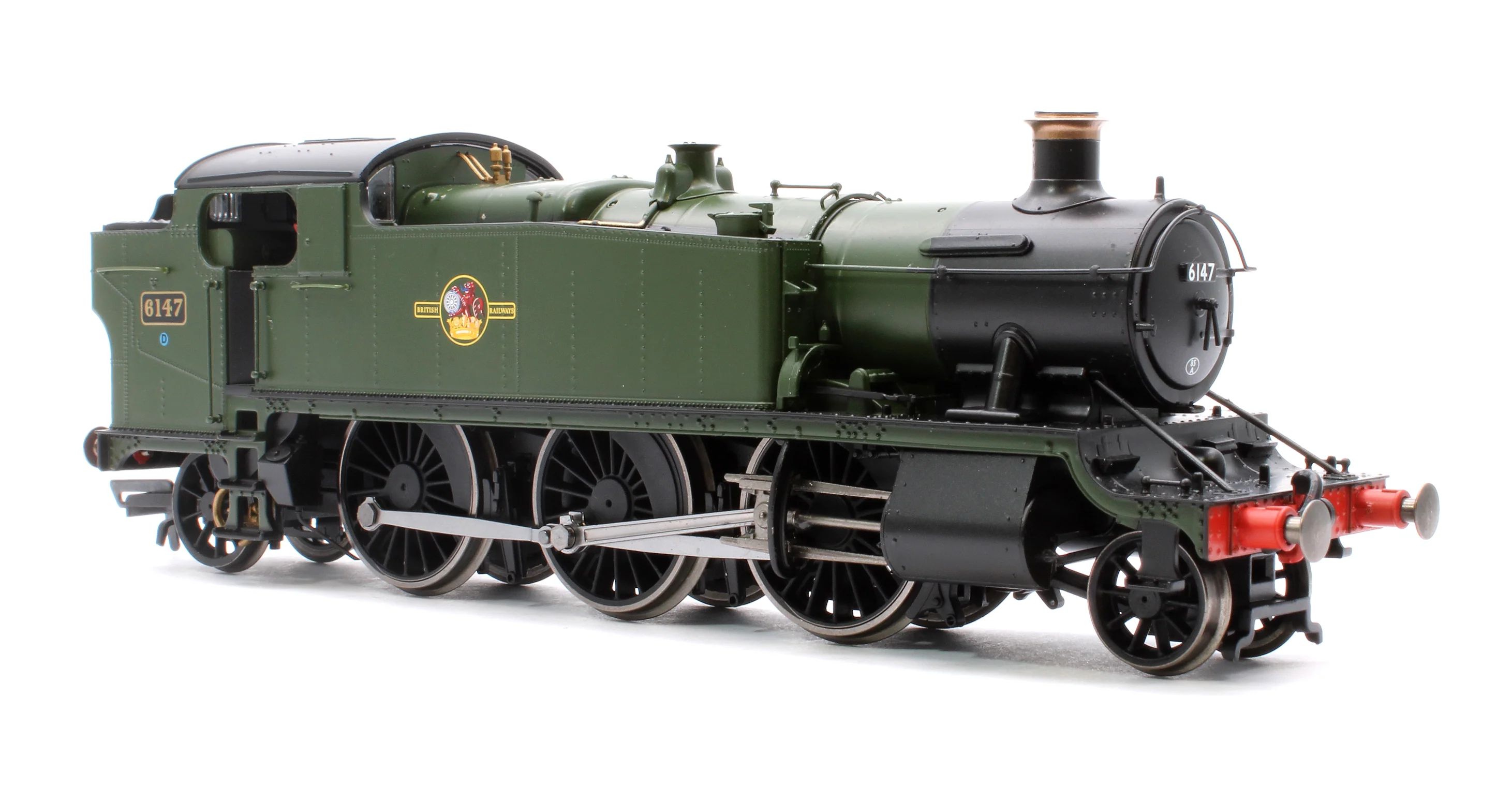 R3850 61XX Class 'Large Prairie' 2-6-2T 6147 BR Green Late Crest Steam Locomotive - Image 4