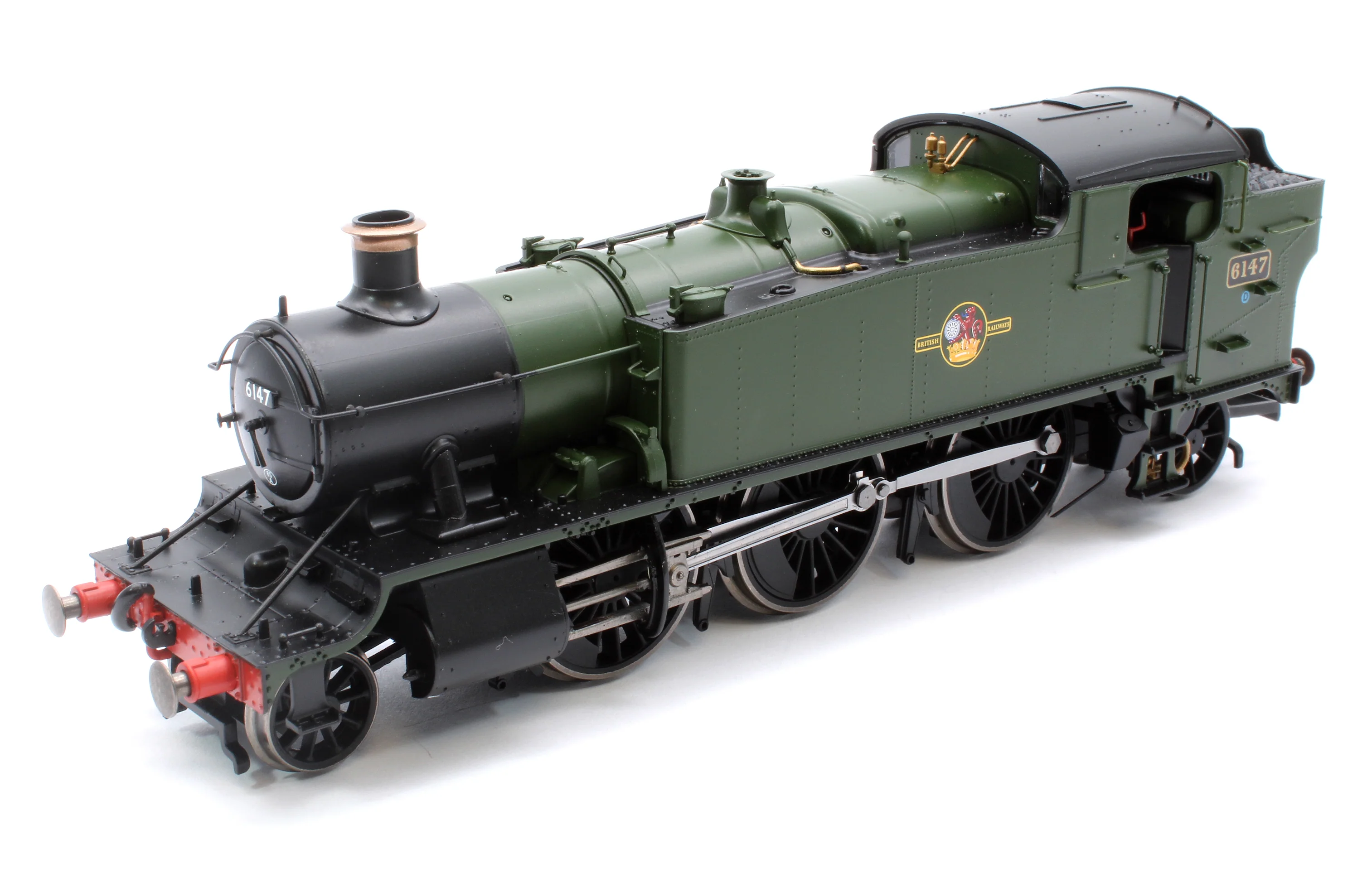 R3850 61XX Class 'Large Prairie' 2-6-2T 6147 BR Green Late Crest Steam Locomotive - Image 8