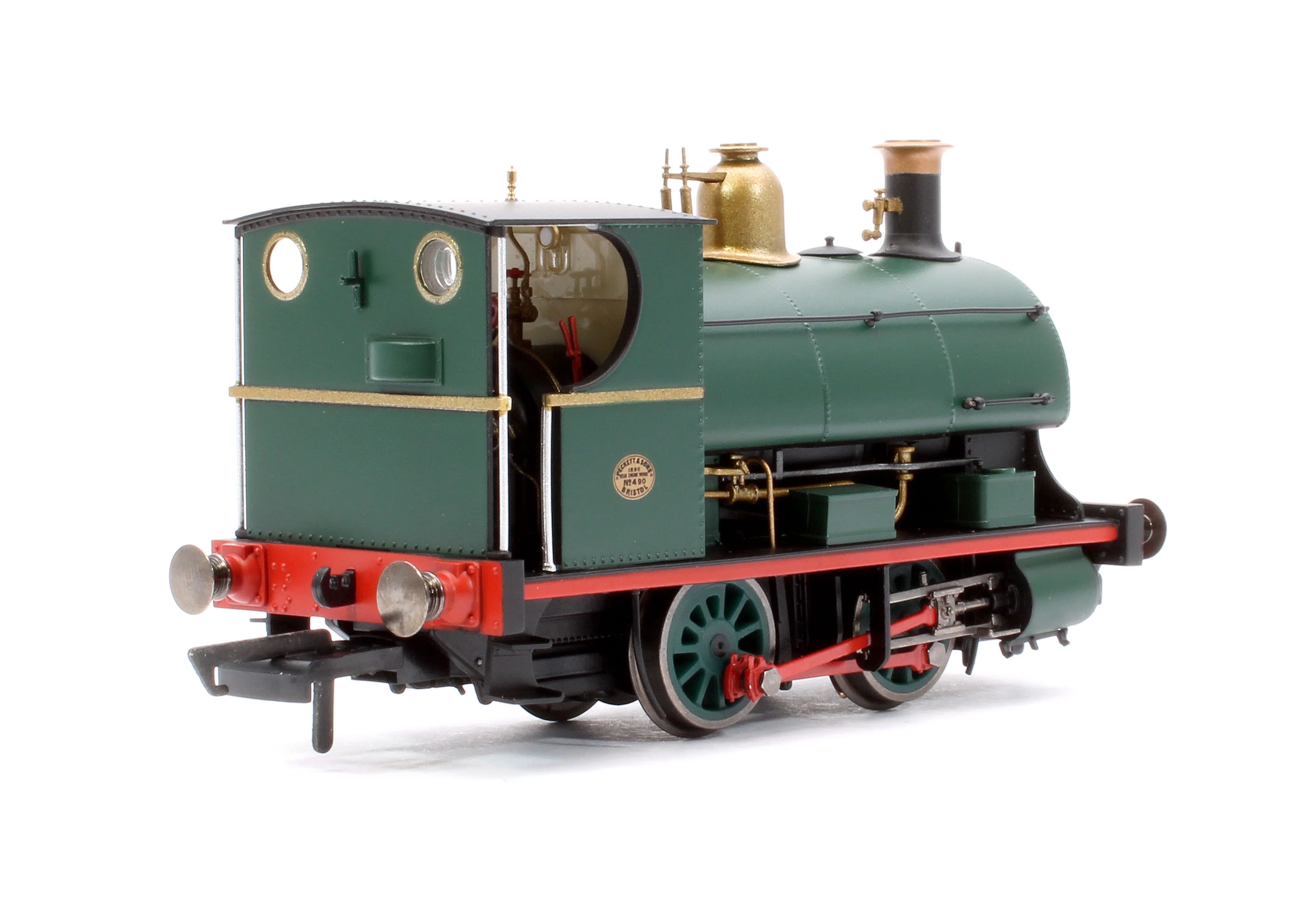 Peckett W4 Class 0-4-0ST 490/1890 Crawshay Brothers Green Steam Locomotive - Image 3