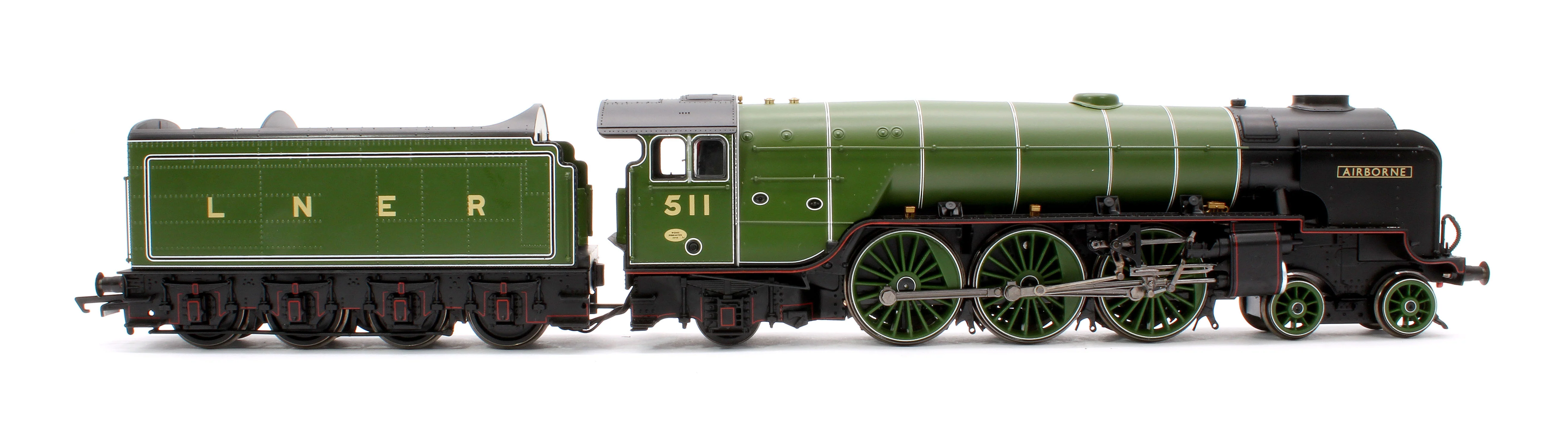 R3974 LNER Thompson Class A2/3 4-6-2 LNER Apple Green 'Airborne' 511 Steam Locomotive - Image 6