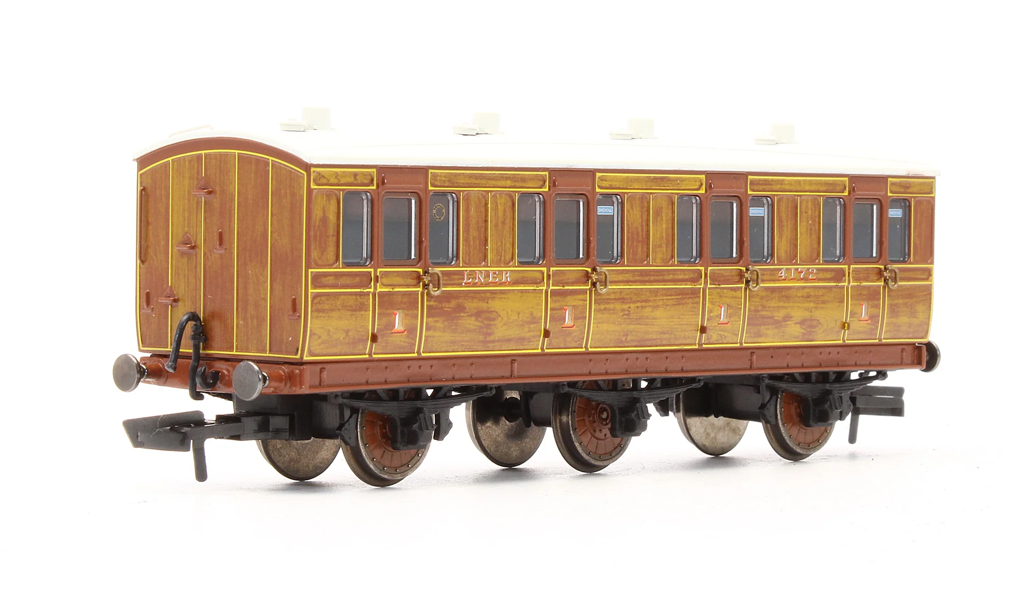 Pre-Owned R40127 6 Wheel Coach 1st Class LNER 4172 - With Lights