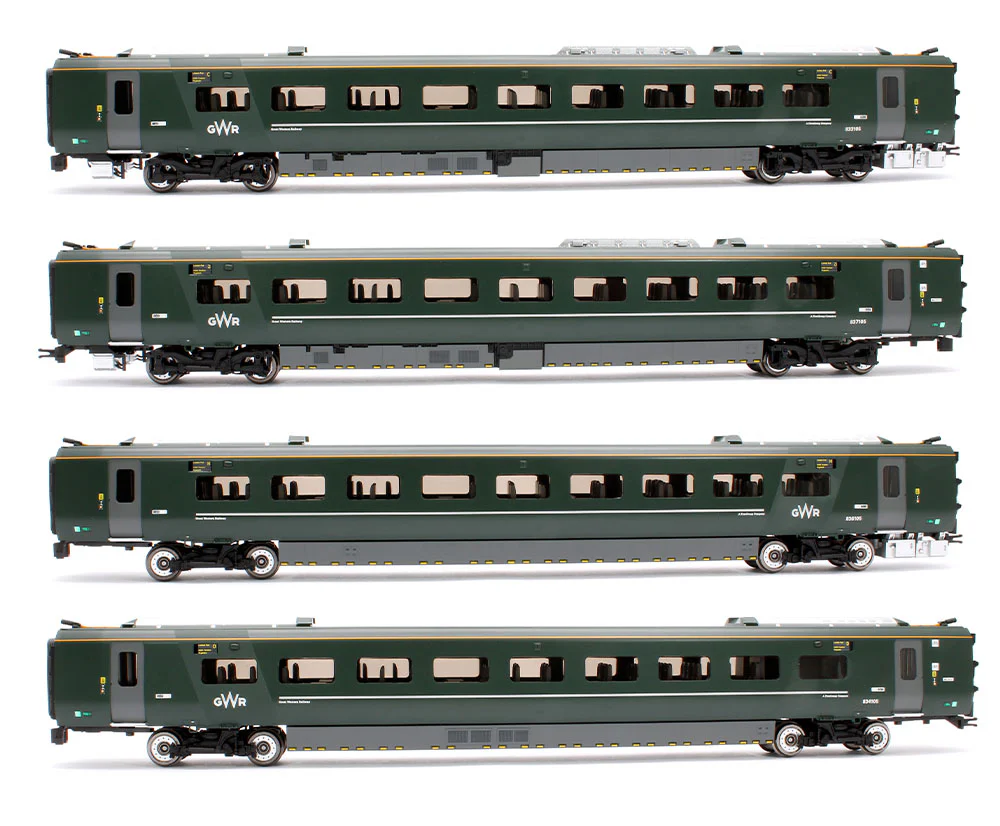 R40351 Class 802/1 GWR Coach 4 Pack 837101, 836101, 834101 & 833101