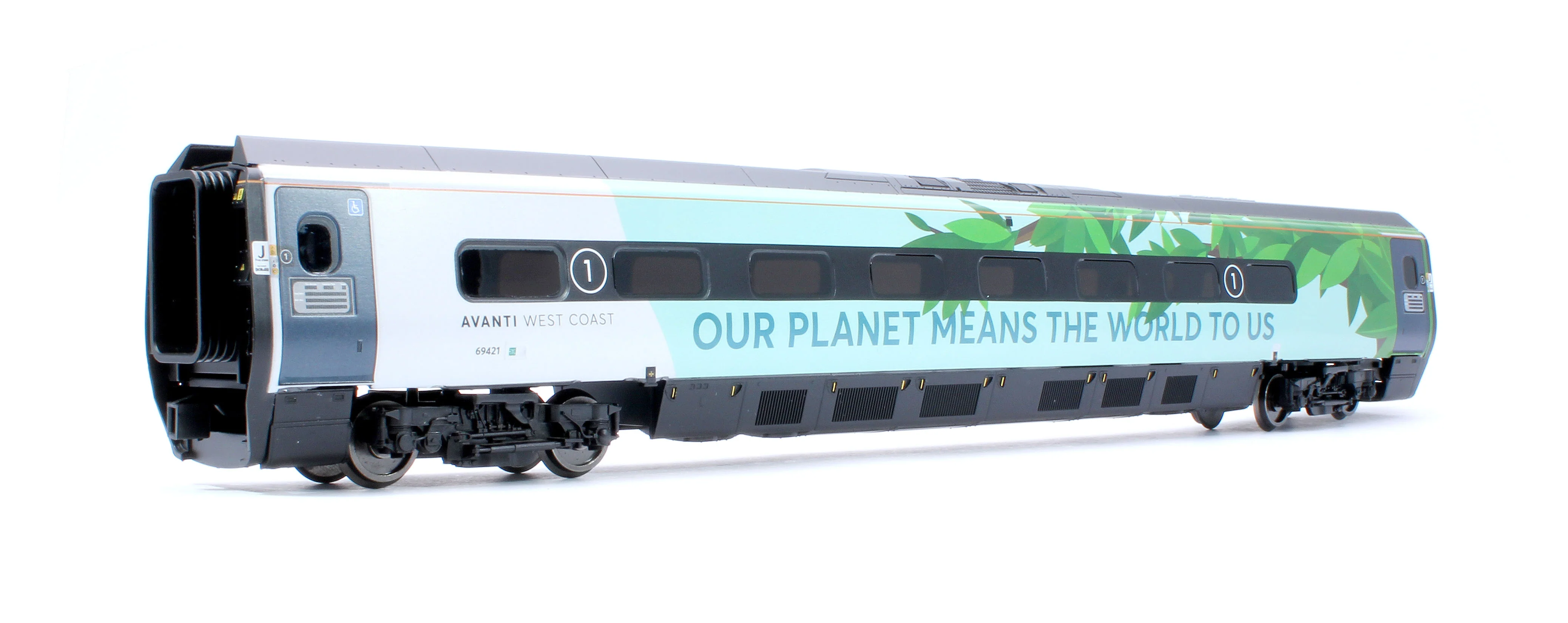 R40451 Avanti West Coast Class 390 Climate change Livery Coach Pack 1 69421 + 65321 - Image 7