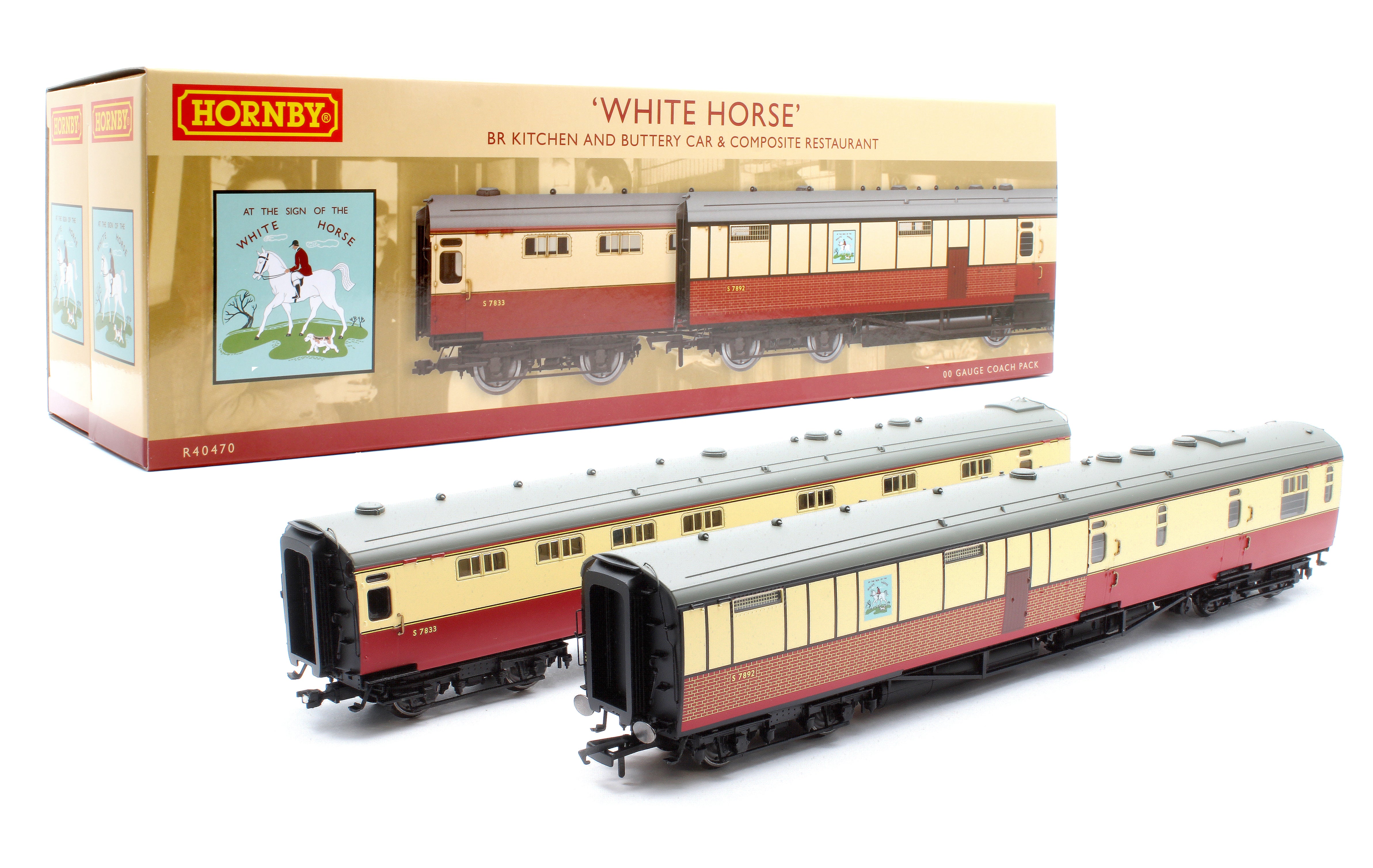 R40470 BR 'Tavern' Kitchen and Buttery Car & Composite Restaurant - White Horse 7833 Twin pack