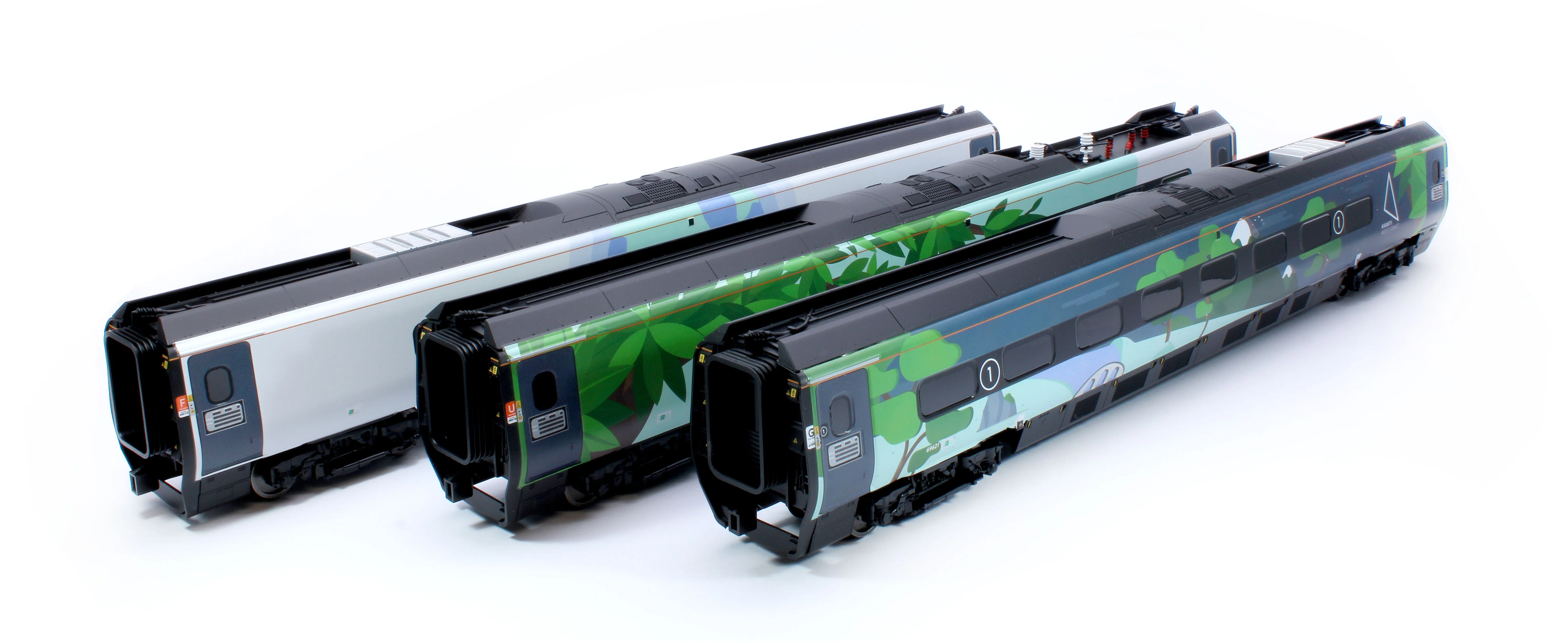 R40483 Avanti West Coast Class 390 Climate Change Livery Coach Pack 3 69721 + 69821 + 69921