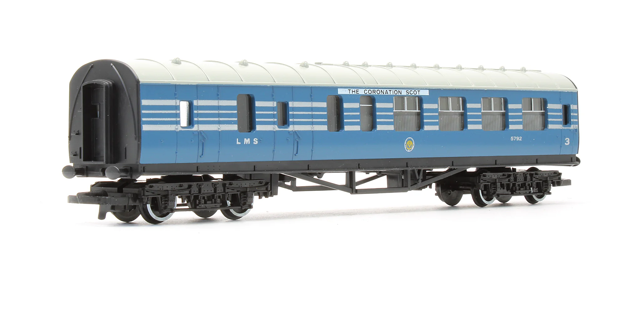 Pre-Owned LMS Blue Brake 3rd Coach (Coronation Scot) '5792' - Image 2