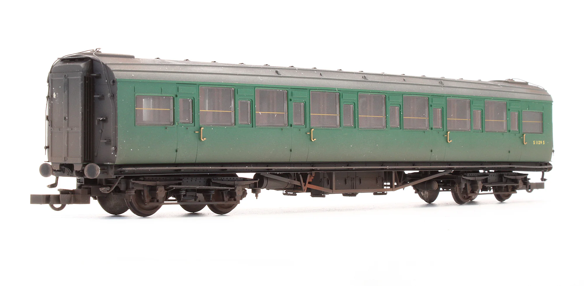 Pre-Owned BR Maunsell Corridor 3rd Class Coach 'S 1129 S' - Custom Weathered