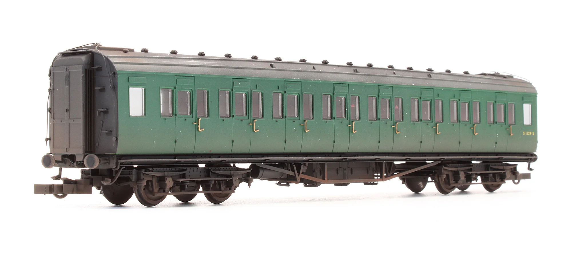 Pre-Owned BR Maunsell Corridor 3rd Class Coach 'S 1129 S' - Custom Weathered - Image 2