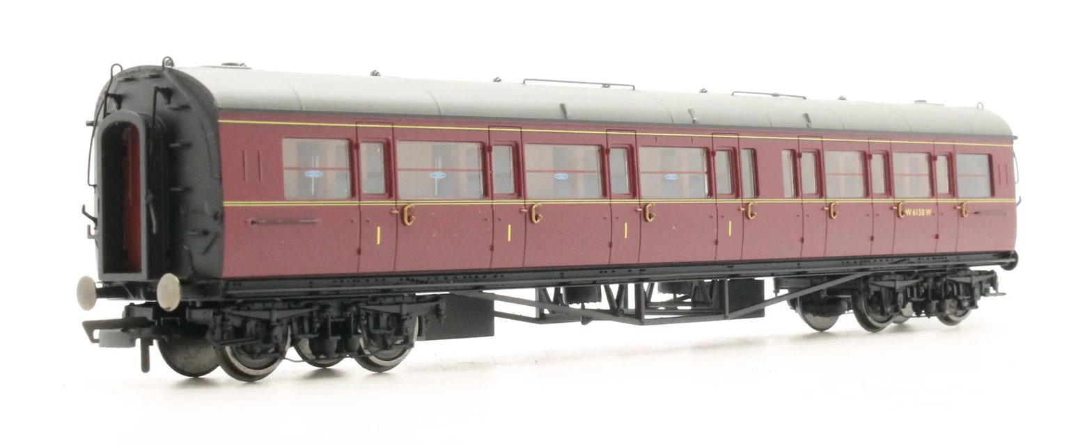 R4766 BR Collett Coach Corridor Composite LH 'W6138W', Maroon