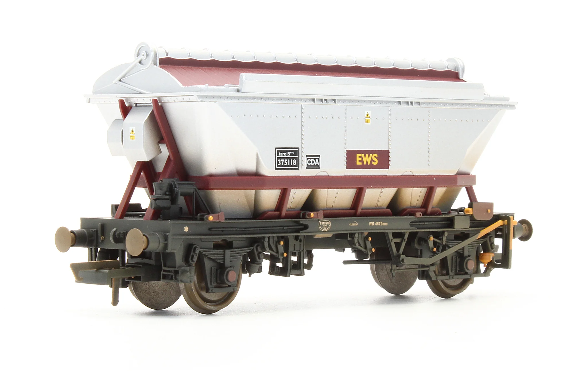 Pre-Owned R6387 EWS 2 Axle Hopper Wagon CDA No.375118 - Weathered Edition - Image 2