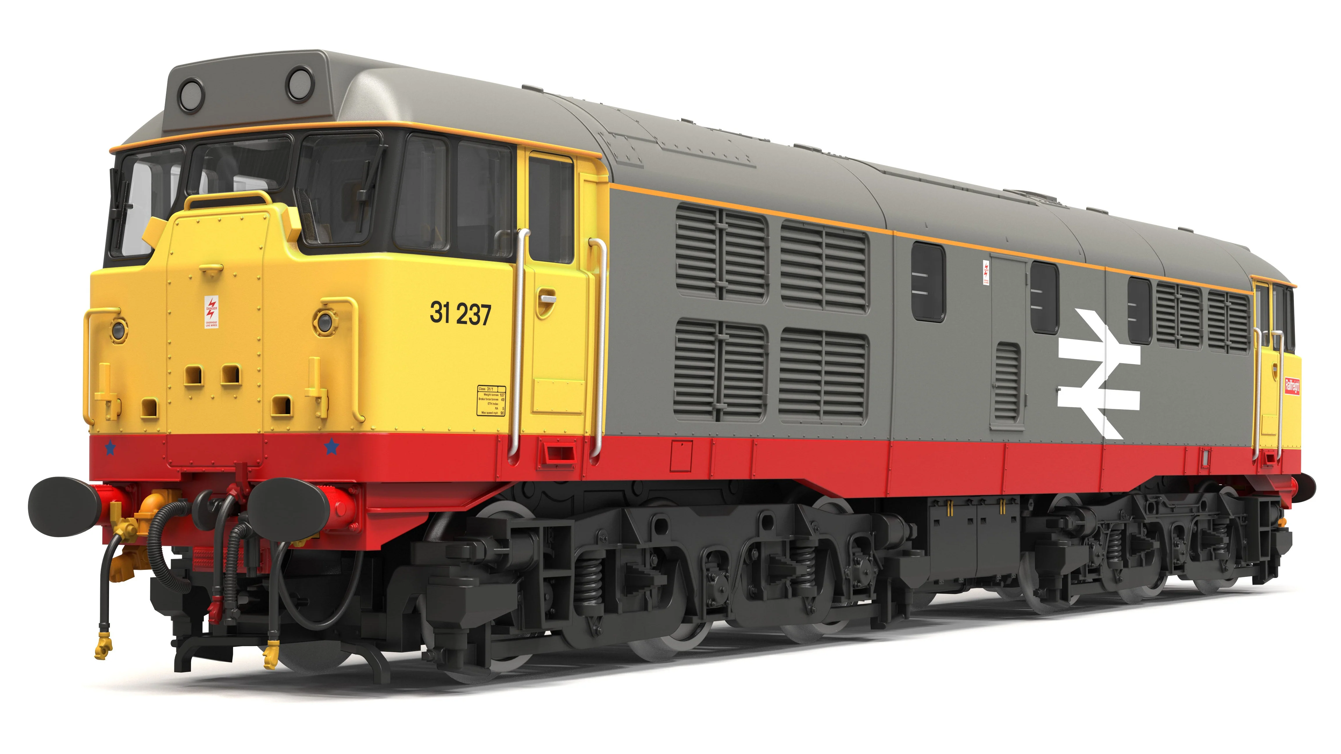 TT3073M Class 31/1 Railfreight Red Stripe '31237' Diesel Locomotive - Image 2