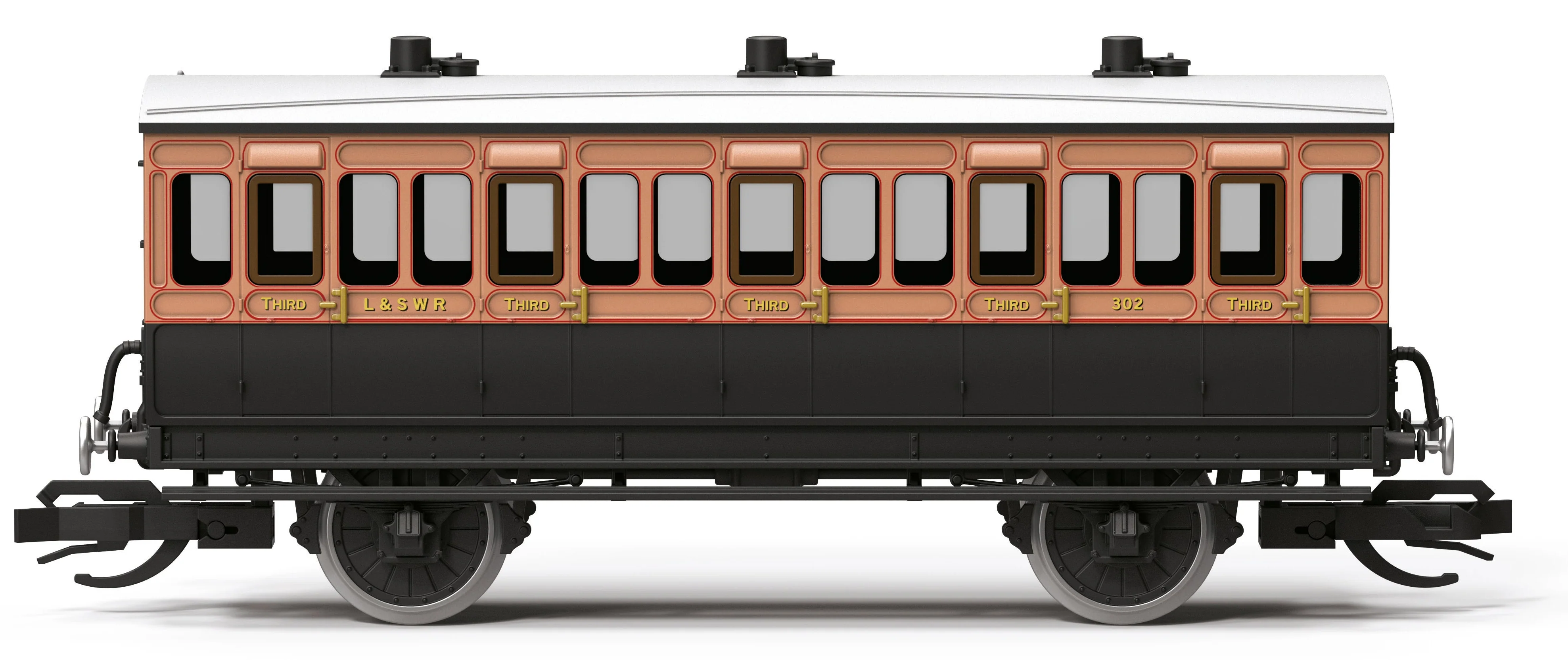 TT4079 4 Wheel 3rd Class Coach LSWR 302