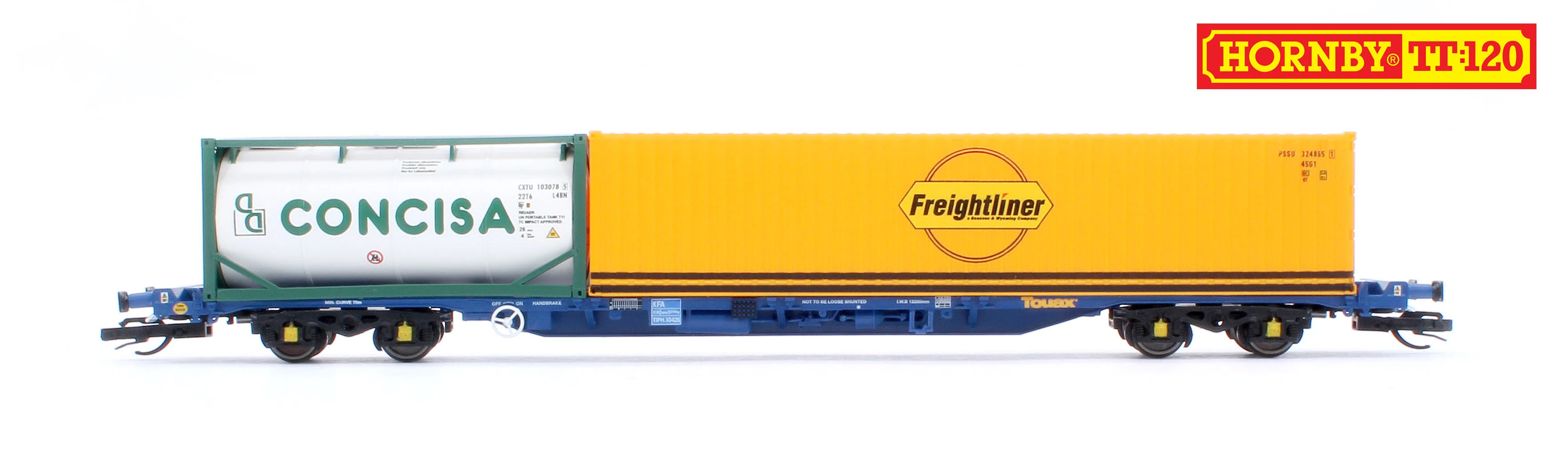 TT6031 Touax KFA Container Wagon with 1x20 & 1x40 Containers - Image 2