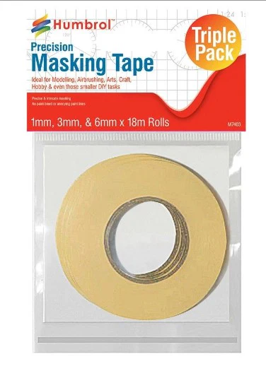 AG5110 Masking Tape Set 1mm, 3mm & 6mm x18m rolls