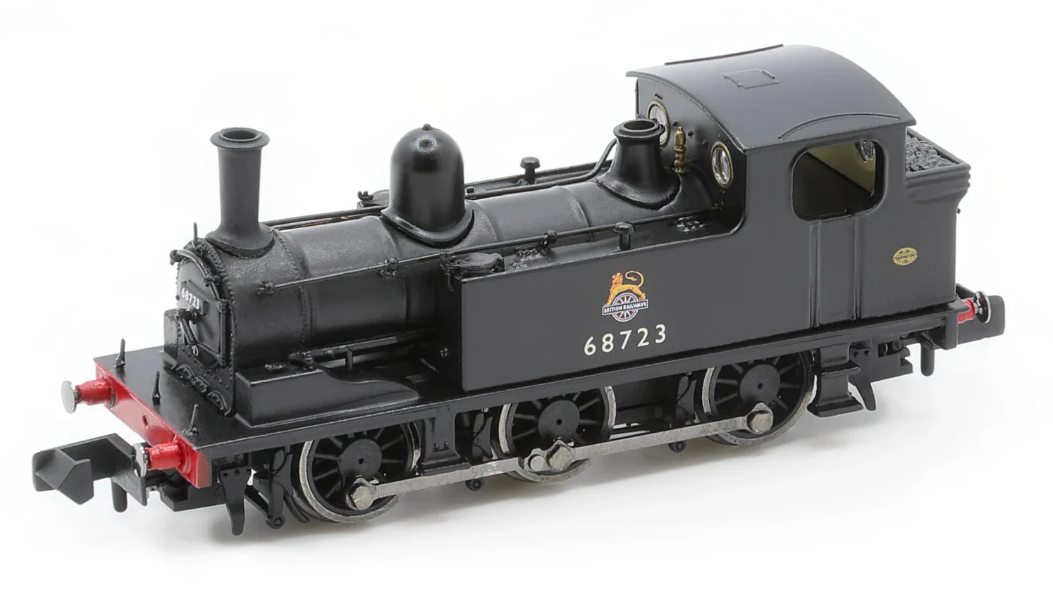 2S-022-004D J72 0-6-0 68723 BR Black (Station Pilot) Early Crest Steam Tank Locomotive - DCC Fitted