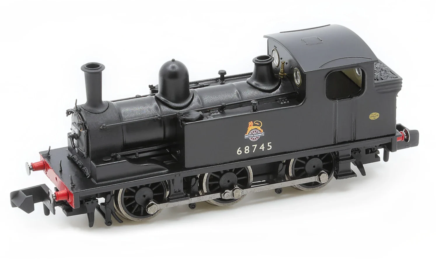 2S-022-005D J72 0-6-0 68745 BR Black Early Crest Steam Tank Locomotive - DCC Fitted