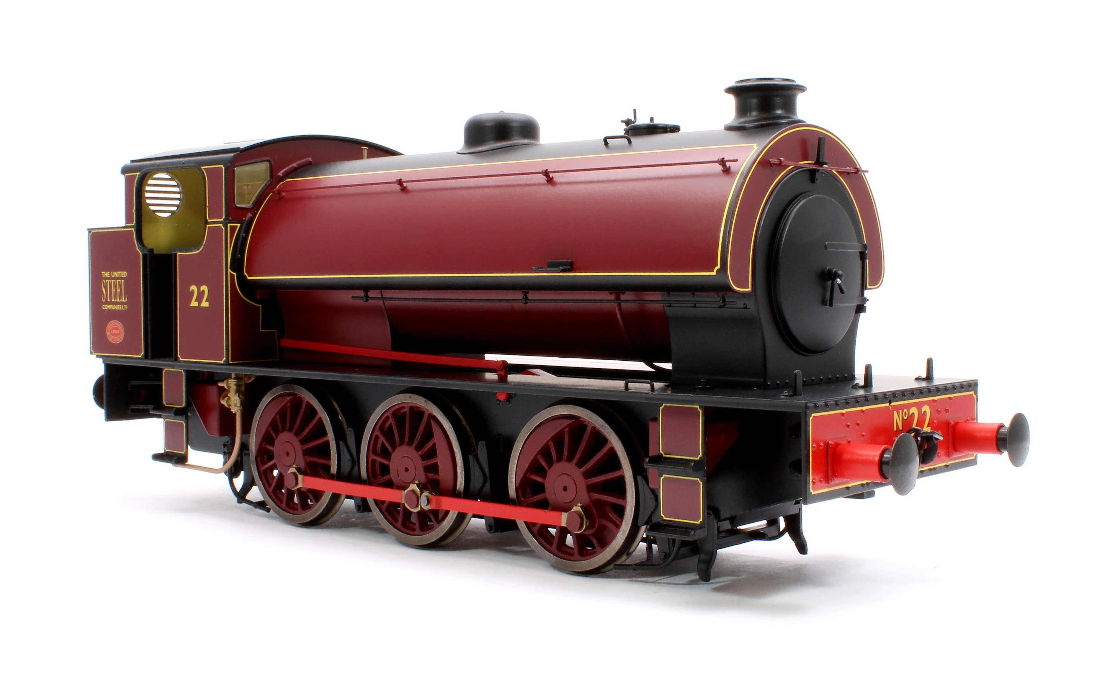 7S-094-008 J94 Austerity United Steel Lined Red No 22 0-6-0 locomotive - Image 4