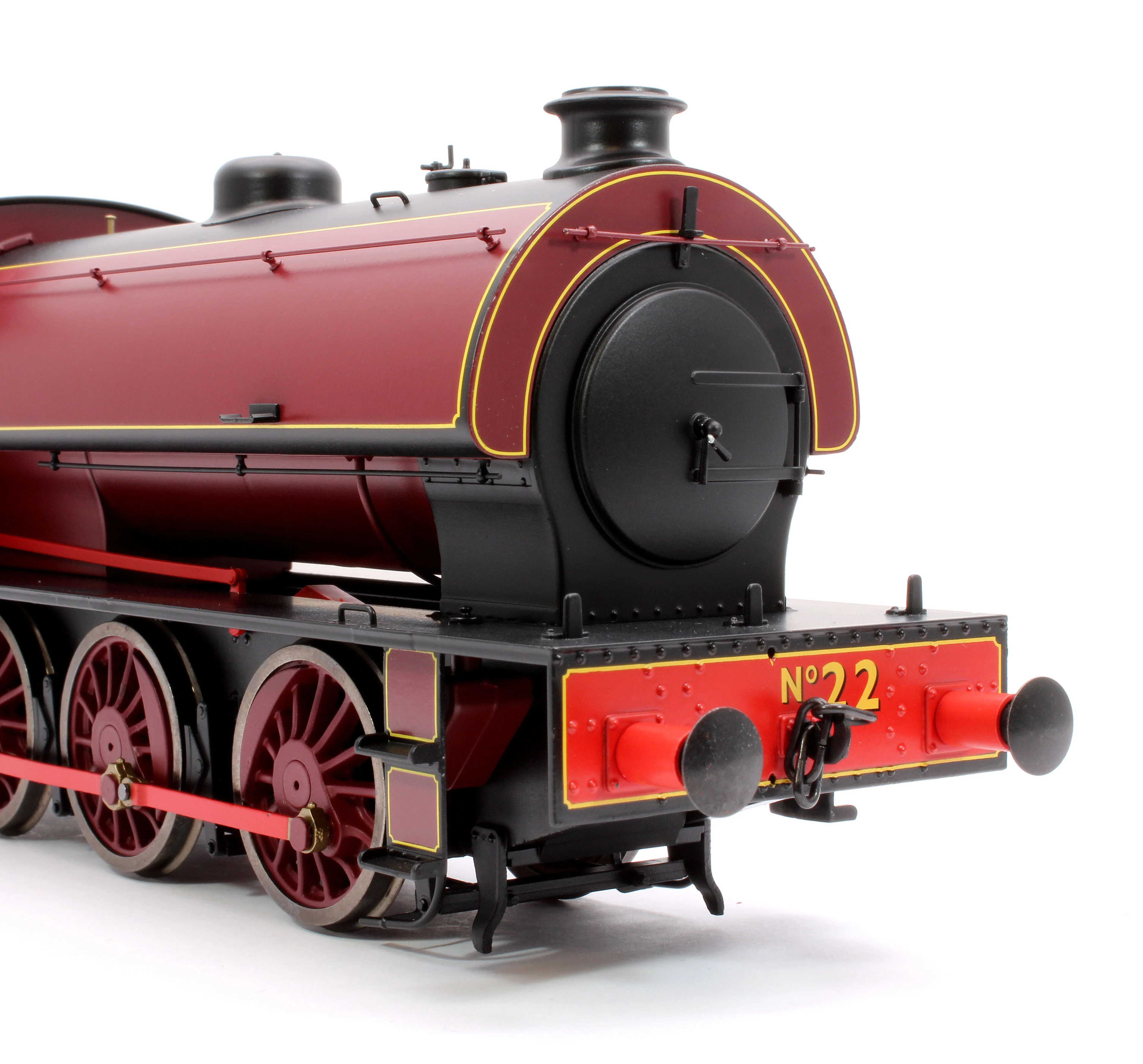 7S-094-008D J94 Austerity United Steel Lined Red No 22 0-6-0 locomotive - DCC Fitted - Image 7
