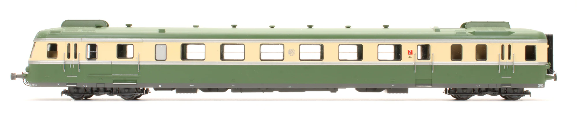 HJ2429S Pre-Owned SNCF RGP II X2719 Diesel Railcar & XRAB Trailer - DCC Sound - Image 4