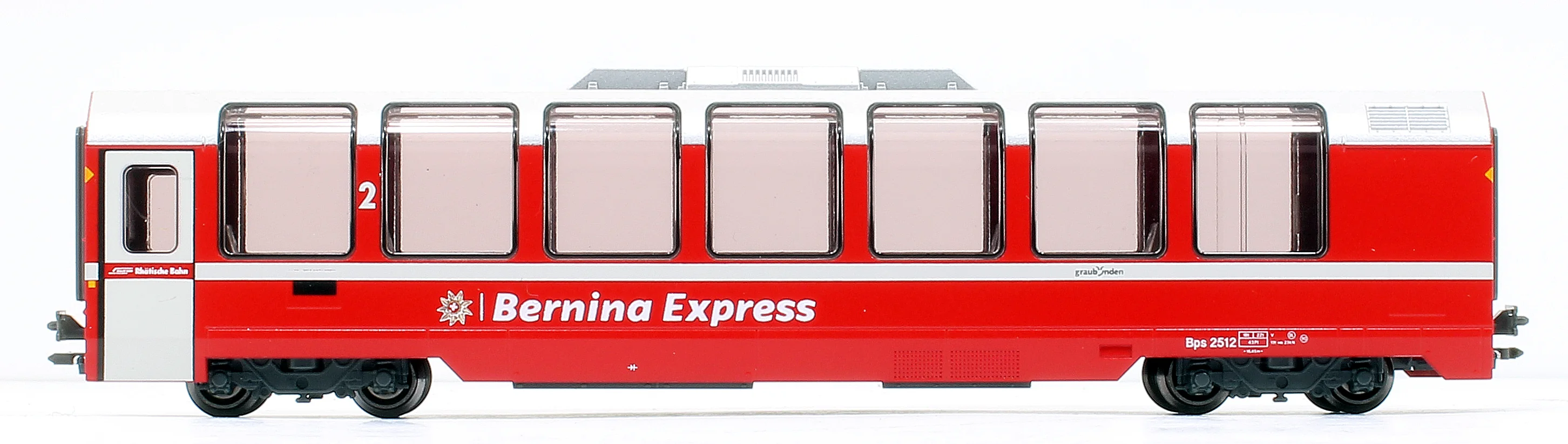 10-1655 -89209 RhB Bernina Express (New Logo) 3 Car Coach Set - Image 6