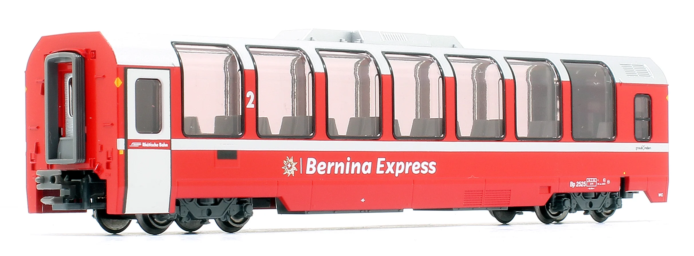 10-1656 -88843 RhB Bernina Express (New Logo) 4 Car Add On Coach SetRhB Bernina Express (New Logo) 4 Car Add On Coach Set - Image 3
