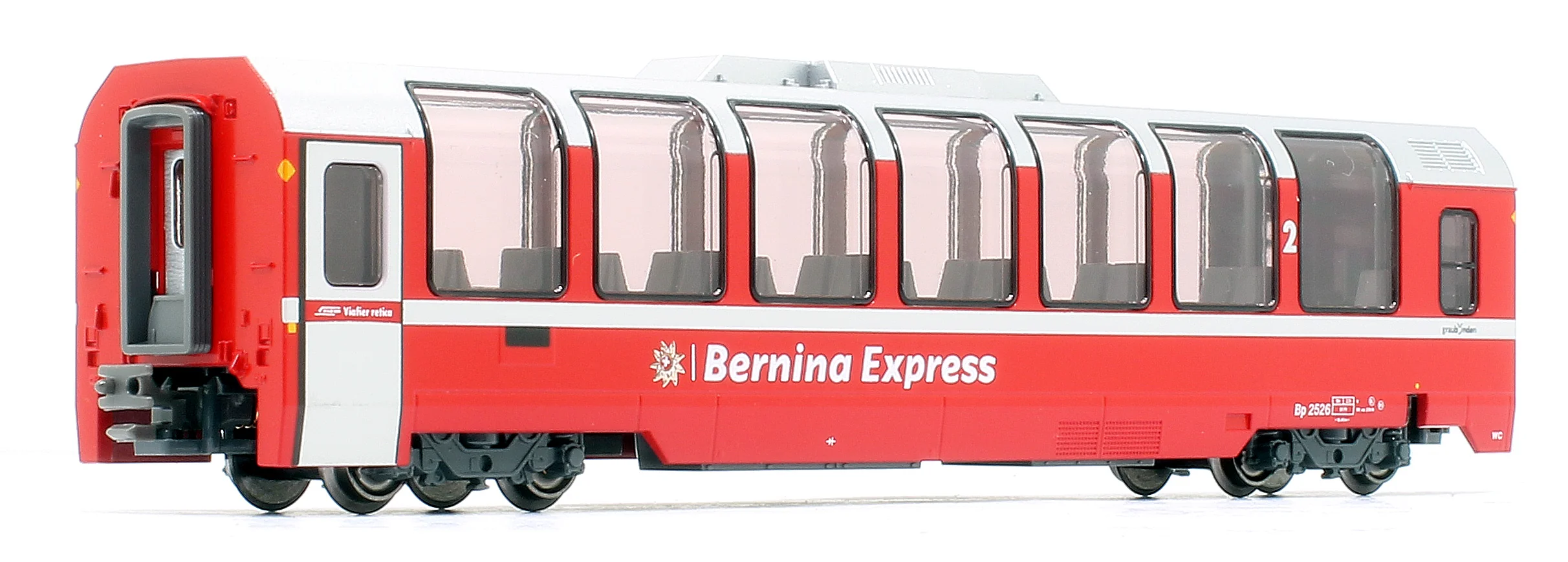 10-1656 -88843 RhB Bernina Express (New Logo) 4 Car Add On Coach SetRhB Bernina Express (New Logo) 4 Car Add On Coach Set - Image 4