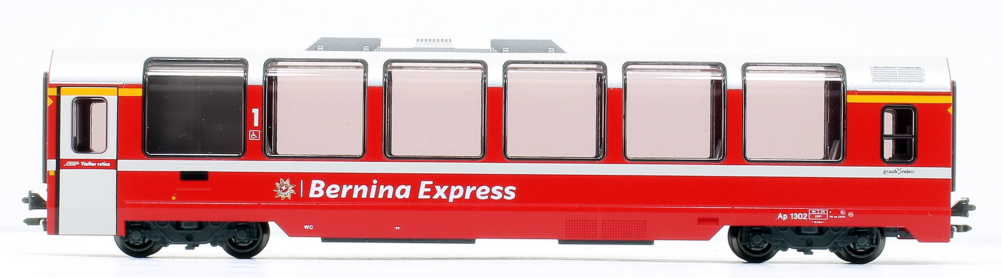10-1656 -88843 RhB Bernina Express (New Logo) 4 Car Add On Coach SetRhB Bernina Express (New Logo) 4 Car Add On Coach Set - Image 6
