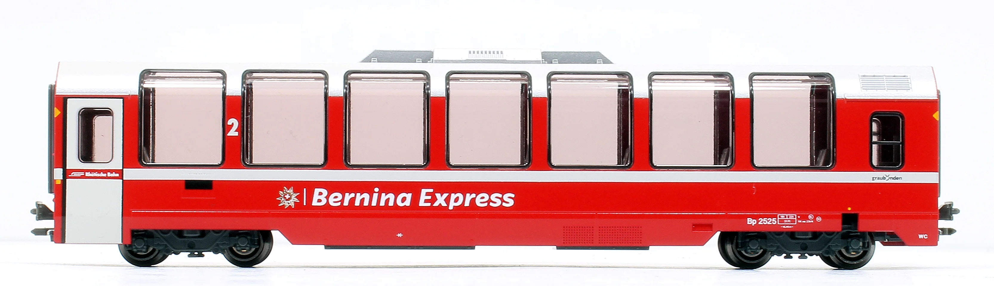 10-1656 -88843 RhB Bernina Express (New Logo) 4 Car Add On Coach SetRhB Bernina Express (New Logo) 4 Car Add On Coach Set - Image 7