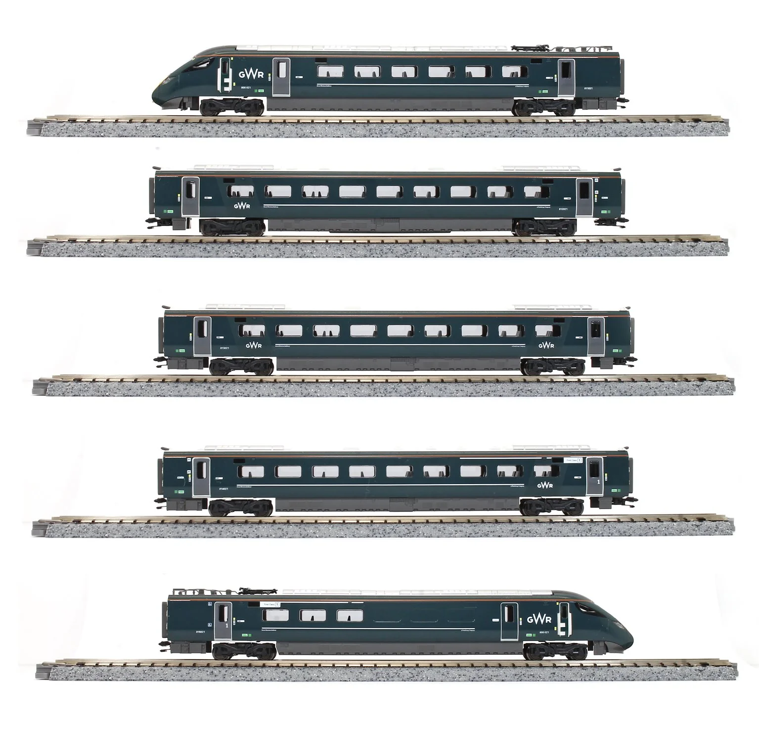 10-1671 -83365 Class 800/0 GWR IET 800 021 5 Car EMU - Image 2