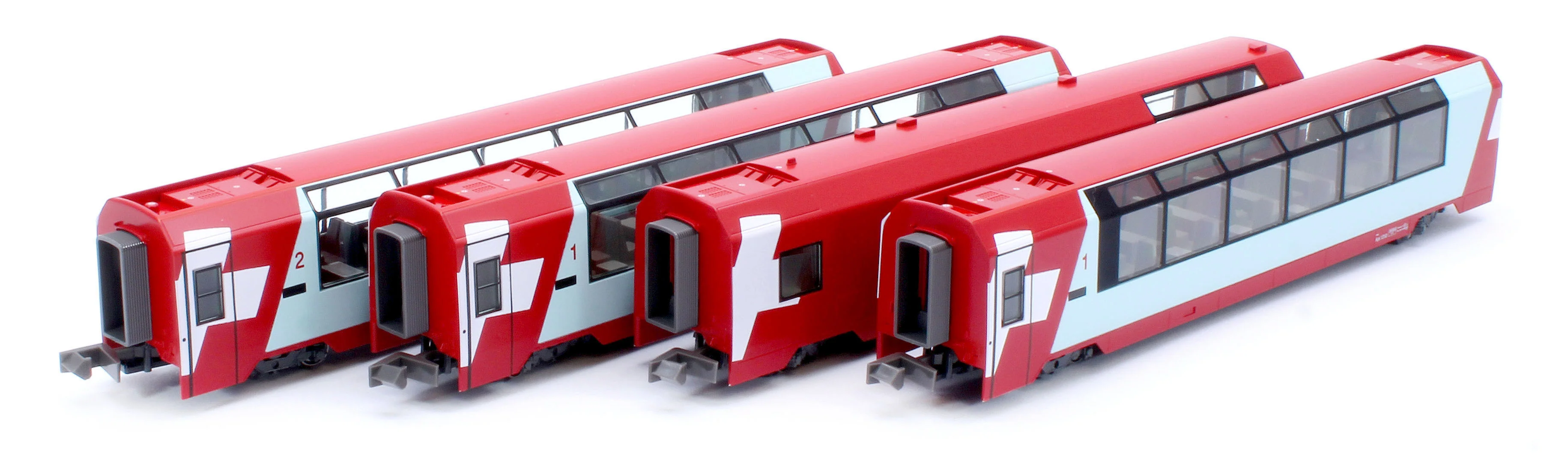 10-2027 46661 RhB Glacier Express Coach Set (4) VI - Image 14