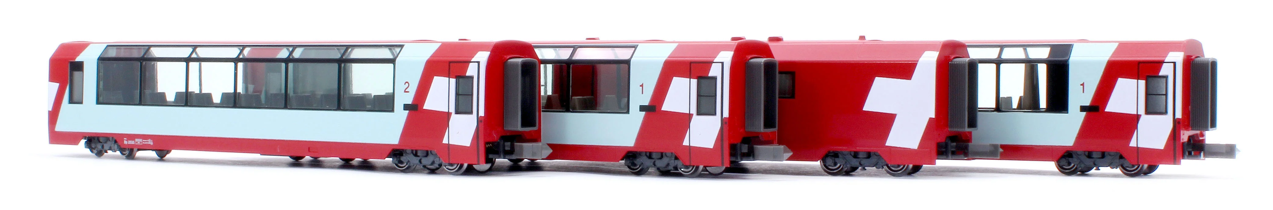 10-2027 46661 RhB Glacier Express Coach Set (4) VI - Image 15
