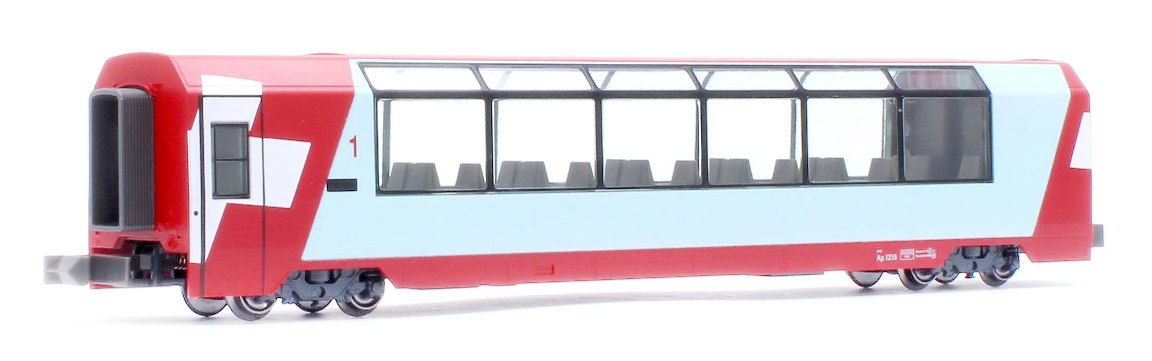 10-2027 46661 RhB Glacier Express Coach Set (4) VI - Image 5
