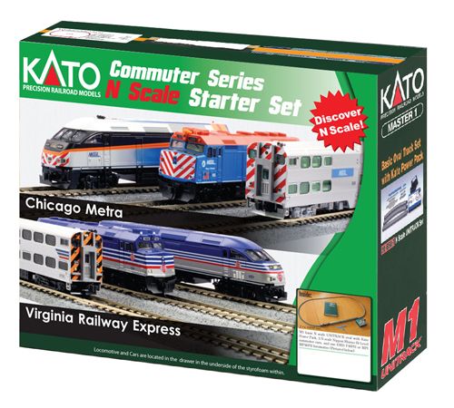 106-0031 Chicago Metra MP36PH Passenger Train Set