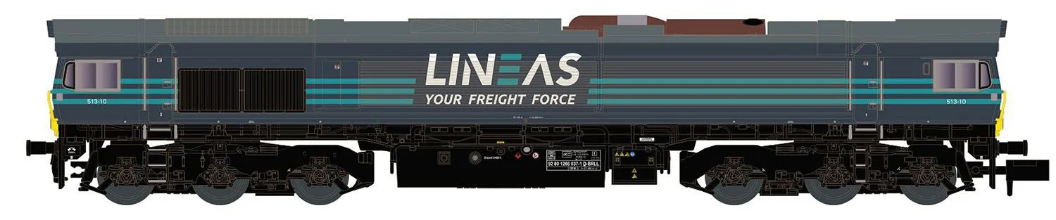 10838 Lineas Class 66 Diesel Locomotive VI