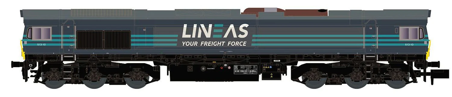10838S Lineas Class 66 Diesel Locomotive VI - DCC-Sound